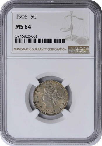 1906 Liberty Nickel MS64 NGC