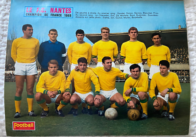 Poster Original FC NANTES - Page D'époque 1963 - Collection Vintage