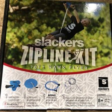 Slackers Zipline Kit - 70' Hawk Series Zipline w/ Spring Brake kit