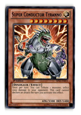 Super Conductor Tyranno - BP01-EN013 1st Edition Rare - YuGiOh-LP