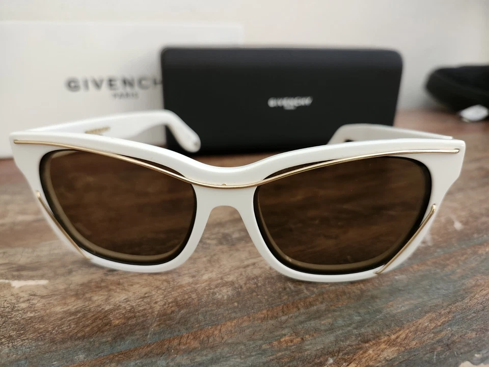 Gafas de sol para mujer GIVENCHY blanco dorado espejo GV7028/S C29 56 17 145 Foto 2 de 4