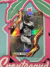 2021 Bowman’s Best Heatwave Die-Cut #28 Jazz Chisholm Rookie RC MARLINS