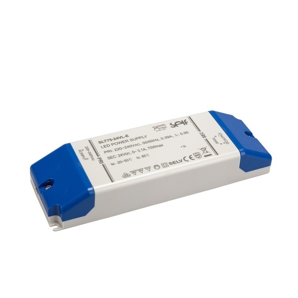 Led-Trafo, 75 W, 24 V Dc, 0 - 3,1 A V/DC/0-3,1 W IP20-image