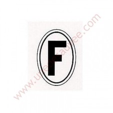 AUTOCOLLANT STICKER " F " PEUGEOT RENAULT CITROËN 309 106 205 RALLYE XS TD GTI C