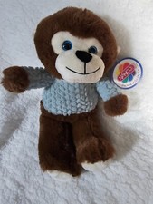 New Nanco Monkey Plush Toy Glitter Eyes So Soft Brown 12.5" Quality Fun Stuffed