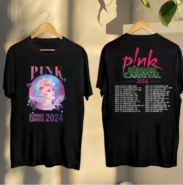 PINK Pink Tour 2024 Graphic T-Shirt, Pink Fan Gift Shirt, PINK Pink Singer Shirt