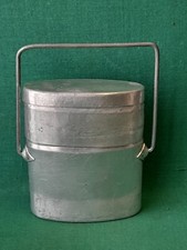 VECCHIA GAVETTA GAMELLA PORTAVIVANDE SCHISCETTA IN ALLUMINIO VINTAGE. BJ46