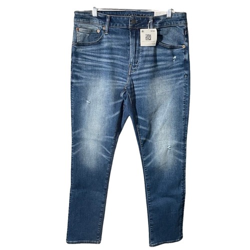 AMERICAN EAGLE ジーンズ AE EasyFlex +TENCEL™ Fibers Patched Slim Straight Jean | American