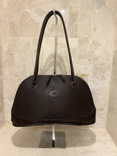 Mulberry Hockley Scotchgrain Leather Black Brown Shoulder Bag