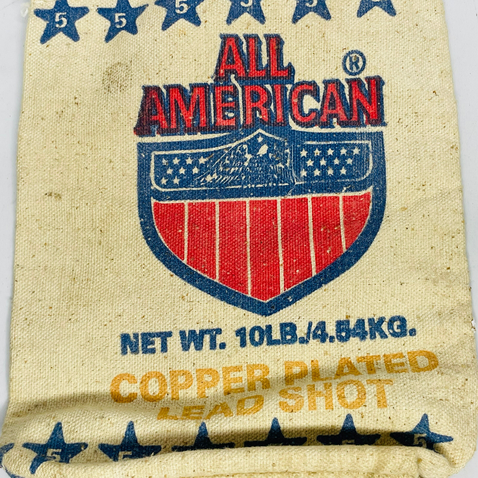 All American Brand Size(5)Copper Plated Lead Shot 10 Pound Cloth Bag