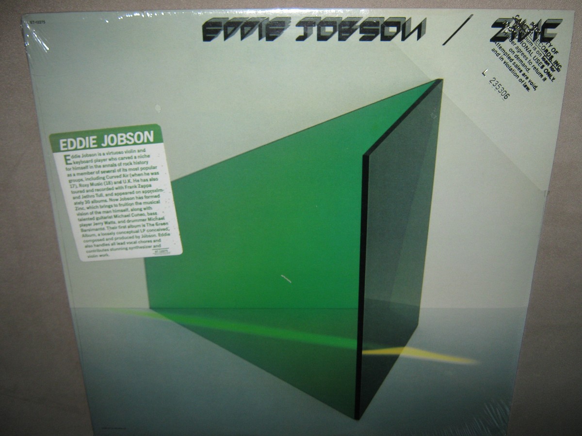 EDDIE JOBSON ZINC The Green Album SEALED PROMO New Vinyl LP 1983 