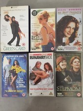Qty 6 VHS Videos - Julia Roberts - Susan Sarandon - Richard Gere -C. Zeta Jones