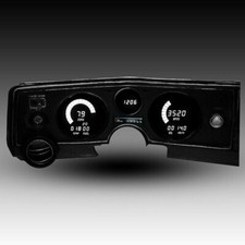 1969 Chevelle LED Direct Replacement Digital Cluster, White, Made in USA