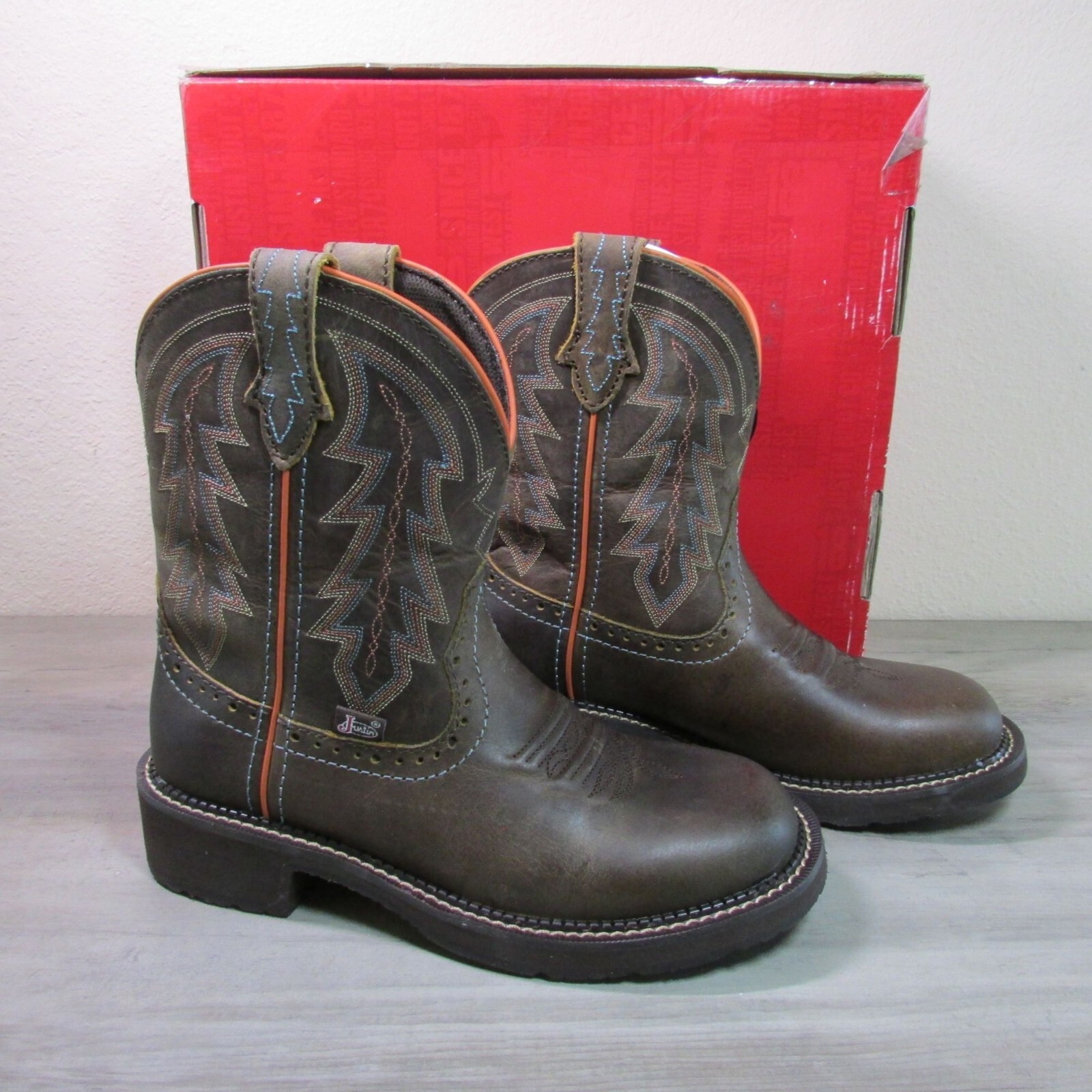 Justin Women's Gypsy Lyla Western Boots in Bay Brown Water Buffalo
