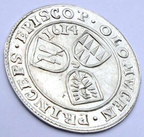 RDR, Mähren-Olmütz, Franz von Dietrichstein, 3 Kreuzer 1614, Neuprägung, Silber - Bild 4 von 4