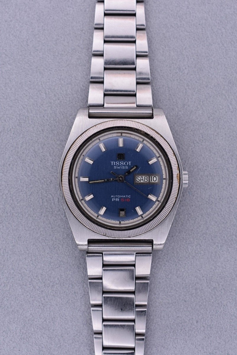 Reloj Automático Hombre Tissot PR-516 Acero 36mm Vintage, 1970