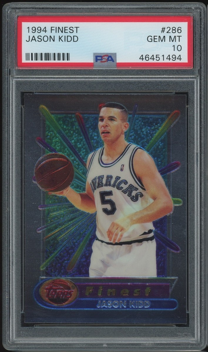 1994 Topps Finest Jason Kidd #286 Rookie RC Dallas Mavericks