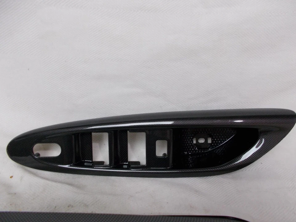 Front Door Window Switch Door Pull Cups Carbon Fiber Look fits; Mazda MPV 2003 Foto 3 de 4