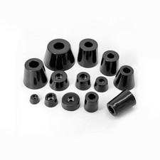 Foot Pad Rubber Stand Pads Caps Table Chairs Furniture Leg Shock Absorbers Black