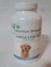 Nutrition Strength Omega 3 Fish Oil for  DOGS, 180 Tablets, Exp 2/2026