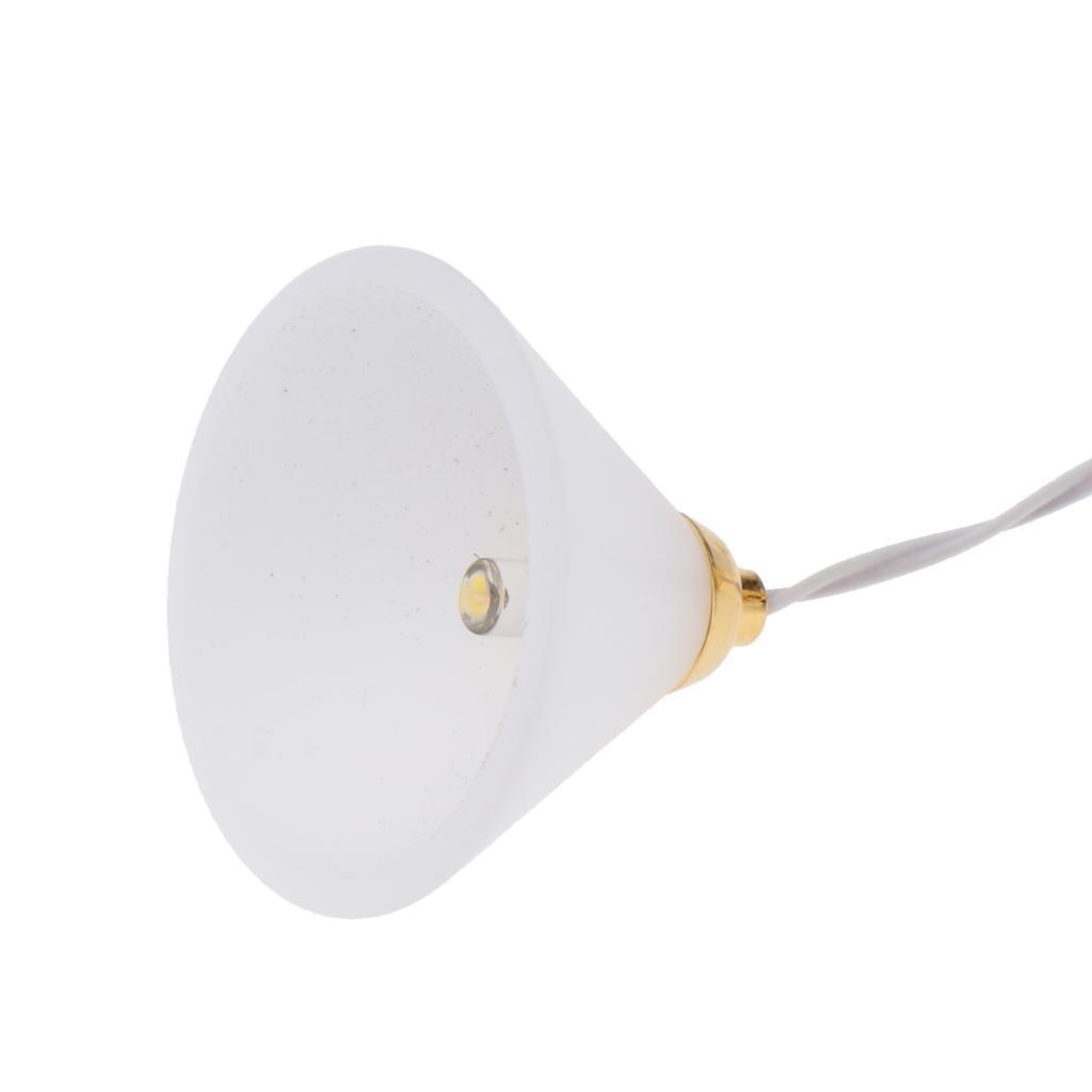 Moderna lampada a LED super luminosa da soffitto o da pavimento a 3 bracci, miniatura per casa delle bambole 1:12 - Italia