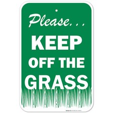 Keep Off The Grass Sign,