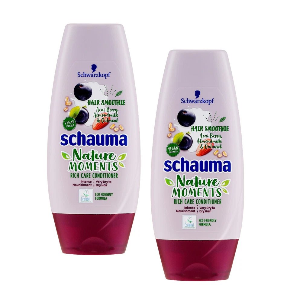 Schauma Pflege-Spülung Natur Momente Acia Beere, Mandelmilch & Hafer 2 x 250ml - Bild 1 von 1
