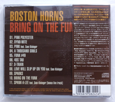 BOSTON HORNS - BRING ON THE FUNK - CD - VG+ - 2006 - JAPAN ONLY