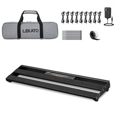 Pedalera para guitarra LEKATO con fuente de alimentación incorporada aleación de aluminio