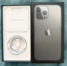 iPhone 13 Pro Max Graphite 128GB Empty BOX ONLY With USB-C to Lighting Cable