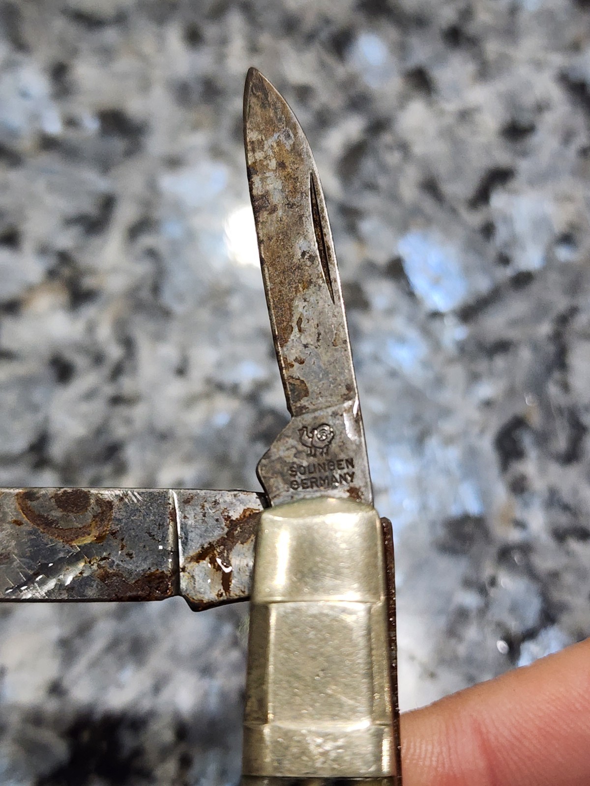 Hen & Rooster Pocket Knife 324C 24KT Bertram Solingen Germany 4 Blade Congress