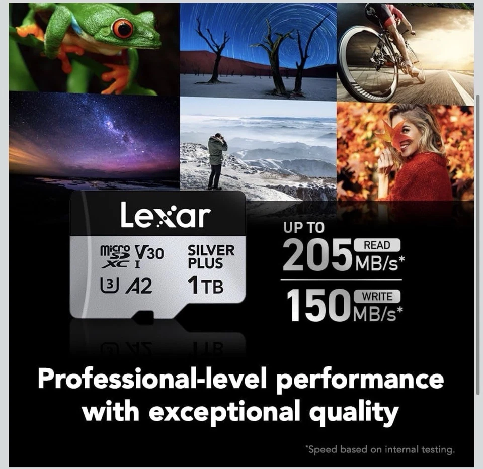 Lexar 1T Professional Silver Plus Micro SD UHS-I, C10, U3, V30, Full HD & 4K - Image 4 of 4