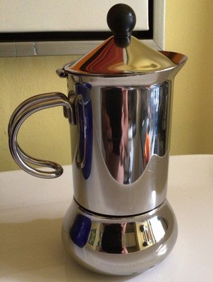 INOX Inox 18/10 5 Cup Stainless Steel  Espresso Moka Silver Italy
