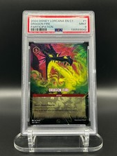 Disney Lorcana Dragon Fire Challenge Promo EN C1 1/C1 PSA 9 MINT