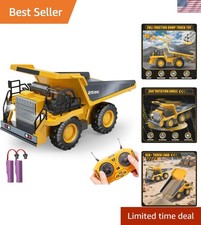 All-Terrain Remote Control Dump Truck with Rechargeable Batteries  LED Lights