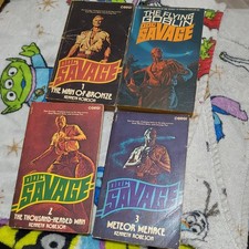 Doc Savage Vintage Science Fiction Paperback Book Bundle X4 corgi Books 1960s
