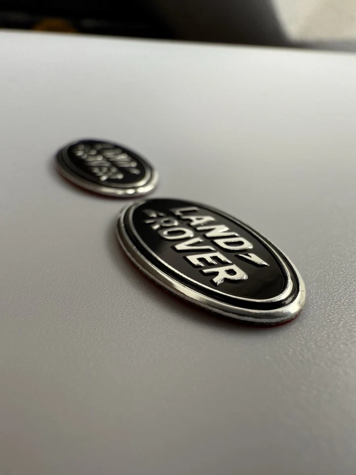 2 adesivi chiave Land Rover emblema logo - 24x13 mm - alluminio - Immagine 3 di 3