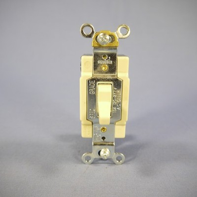 Cooper CS415V Ivory Commercial Toggle Wall Light Switches 4Way 15A 120/277V Bulk