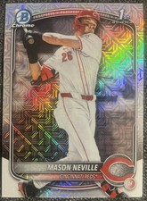 2025 Bowman Draft - Chrome Mason Neville #BDC-109 Mojo Refractor (RC)
