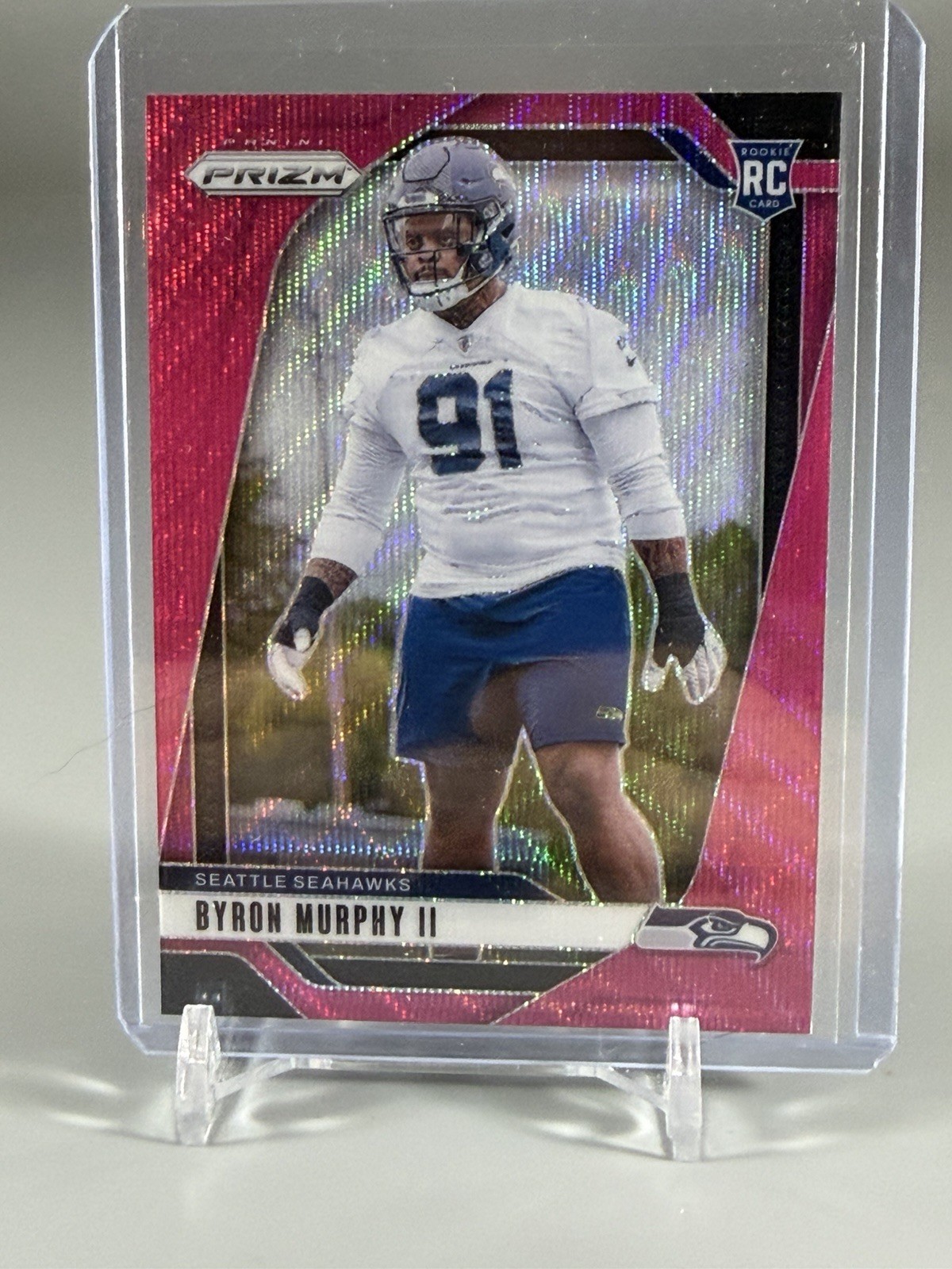 2024 Panini Prizm - Rookies Byron Murphy II #317 Pink Wave Prizm (RC)