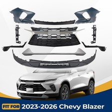 For 2023 2024 2025 2026 Chevy Blazer Front Bumper Cover Grille Assembly 10 Pcs