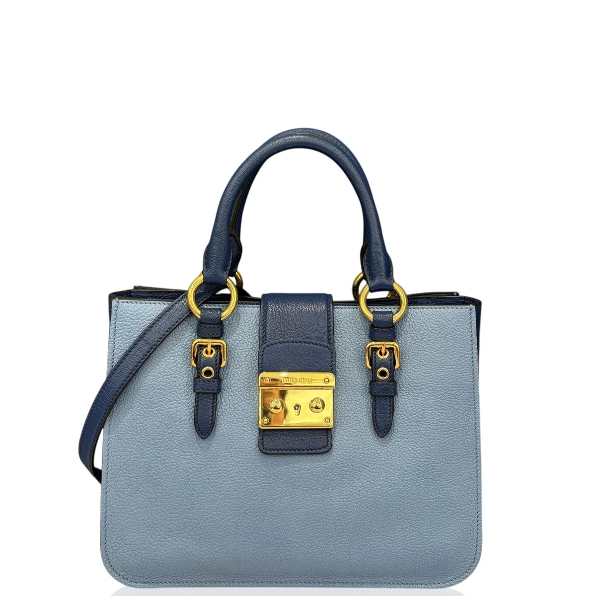 Blue Leather Exterior Miu Miu Bags & Handbags for Women | eBay