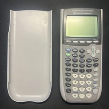 Texas Instruments TI-84 Plus Silver Edition Graphing Calculator - Tested & Works