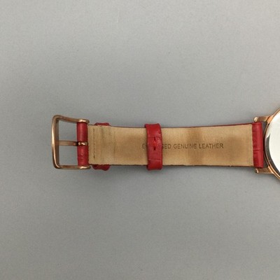 Timex Empera Watch Womens 33mm Rose Gold Red Leather  display picture 3