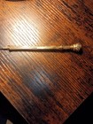 Gold Tone Retractable Mechanical Pencil with Red/Pink Gemstone Finial — photo 2