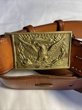 CIVIL WAR US UNION NCO INFANTRY FIELD BELT  BUCKLE- SIZE 2 FITS 34-44 INCH 