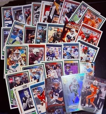 30 Card Football Lot - Mixed Brands | Base + Inserts w/ Numbered & AUTO CHASE