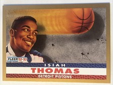1992 Fleer #255 Isiah Thomas Detroit Pistons HOF MVP ALL-STAR NBA INDIANA