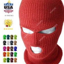 3 Hole Full Face Mask Ski Mask Winter Cap Balaclava Outdoor Beanie Tactical Hat
