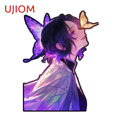 UJIOM Girl Kochou Shinobu Wall Sticker Toilet Stickers Decal Sticker Laptop 